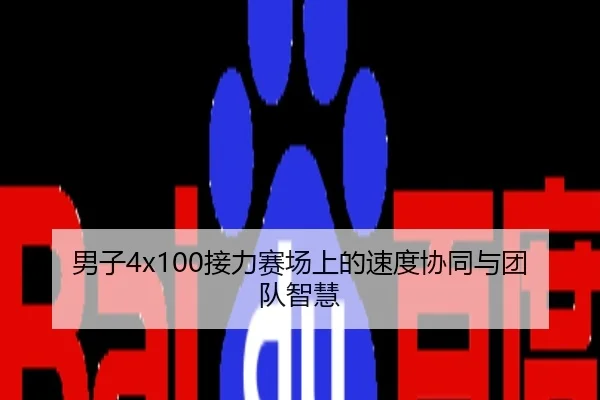 男子4x100接力赛场上的速度协同与团队智慧